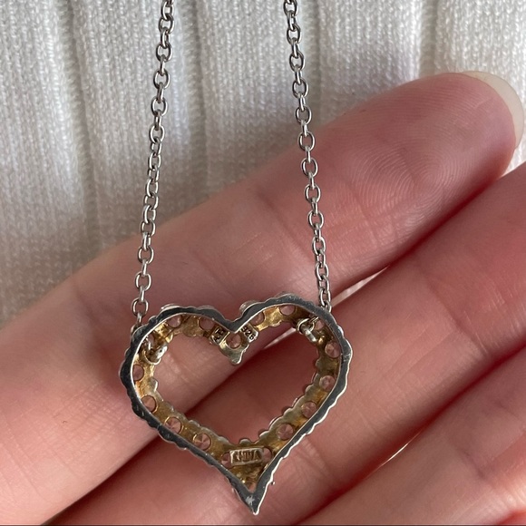 🎉HP🎉 CZ Heart necklace 925 Silver - Picture 9 of 10